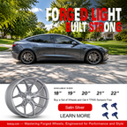Forged Wheels for Tesla【Style 32(Set of 4)】 Satin Silver