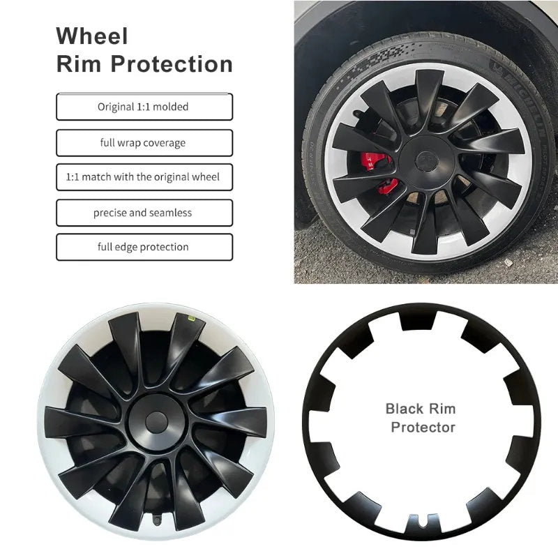 4PCS Tesla Model Y 20 Inch Rim Protectors – Full 360° Protection