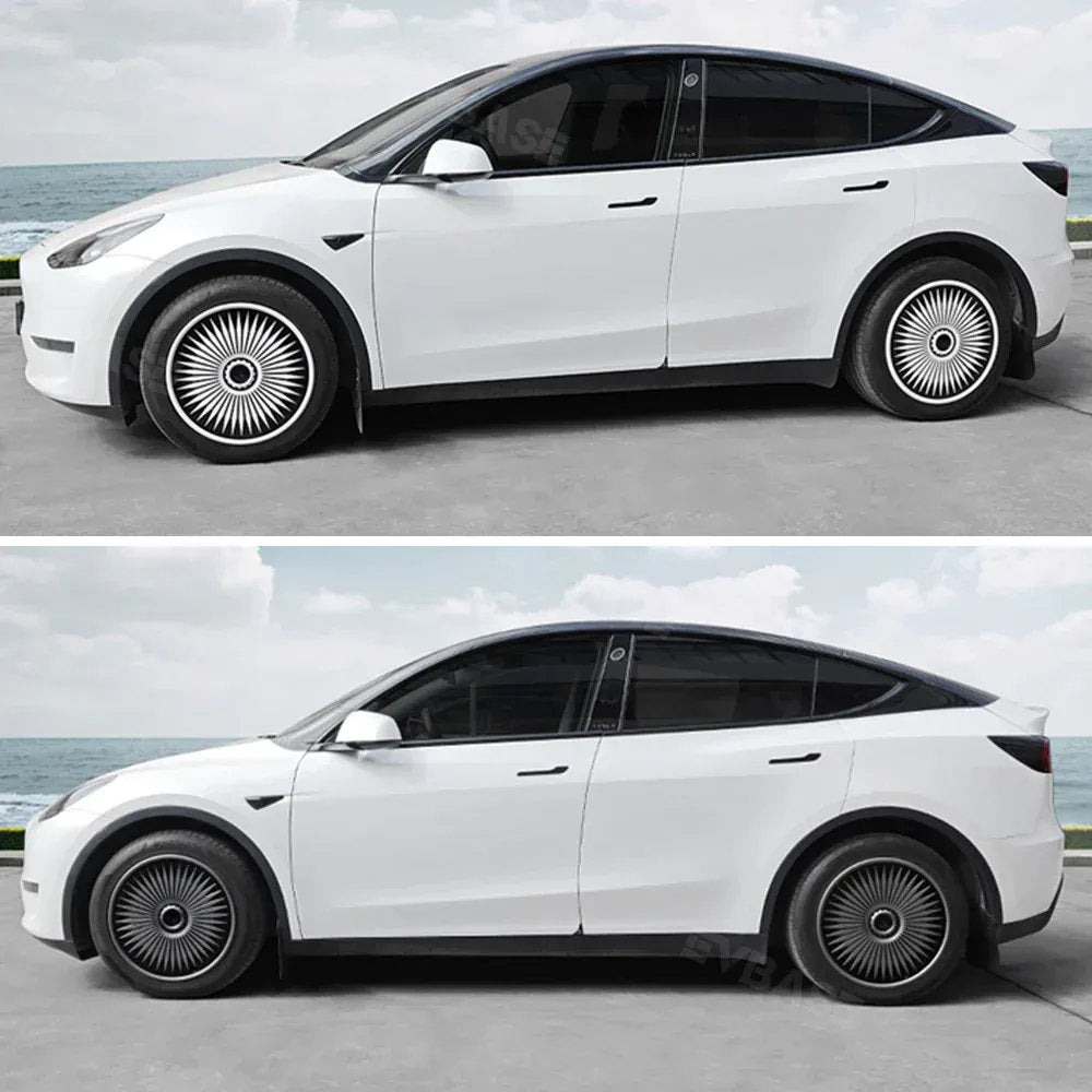 4Pcs Wheel Caps Suitable for Tesla Model Y 19-Inch Rims