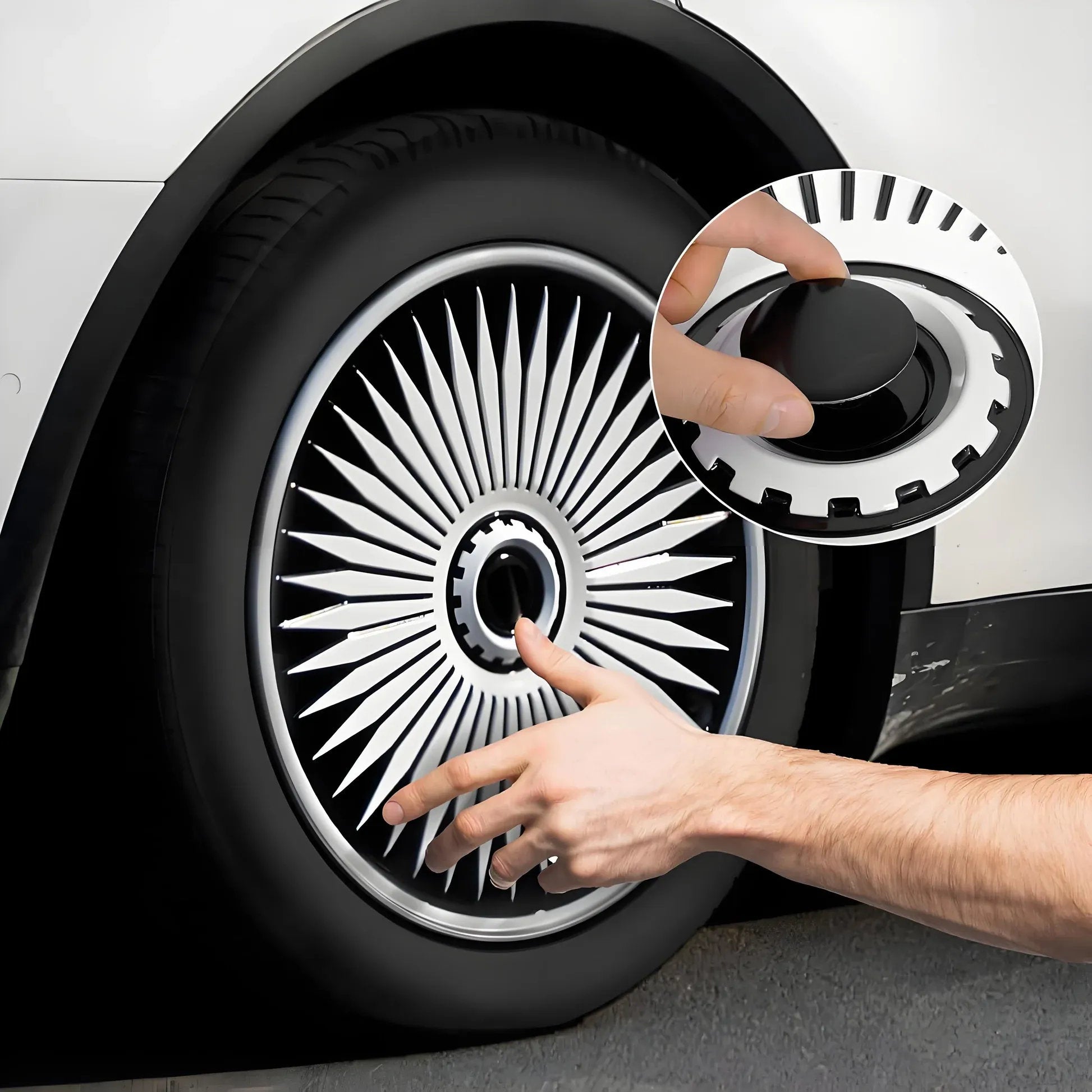4Pcs Wheel Caps Suitable for Tesla Model Y 19-Inch Rims