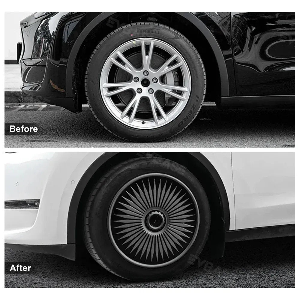 4Pcs Wheel Caps Suitable for Tesla Model Y 19-Inch Rims