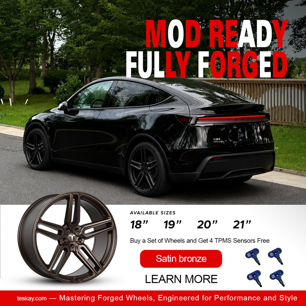 Tesla Model 3 / Model Y Mod Wheel 【Style 31(Set of 4)】 Satin bronze (customizable)