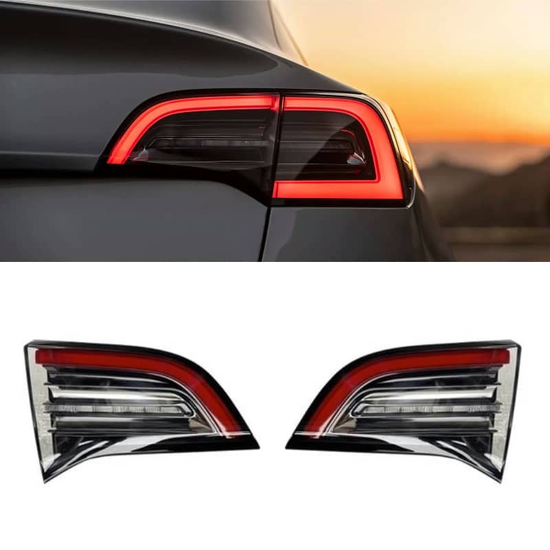 4 PIN Turn Brake Lamp & Inner Tail Light Replacement for Model 3/Y (21-24) Inner Tail Light Pair