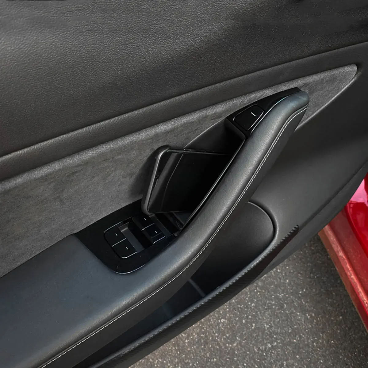 4pcs Door Handle Storage Box for Tesla Model 3/Y