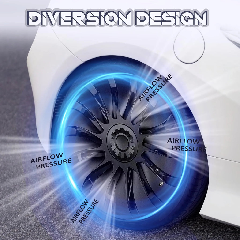 4pcs Tesla Model Y Wheel Covers for 19-Inch Wheels