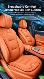 Tesla Model 3/Y/S/X/YL Cooling Ice Silk Seat Cushions – Breathable All-Season