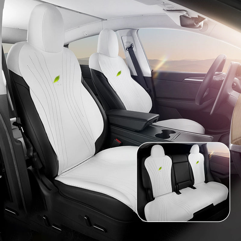 Breathable Seat Covers for Tesla Model 3/Y White