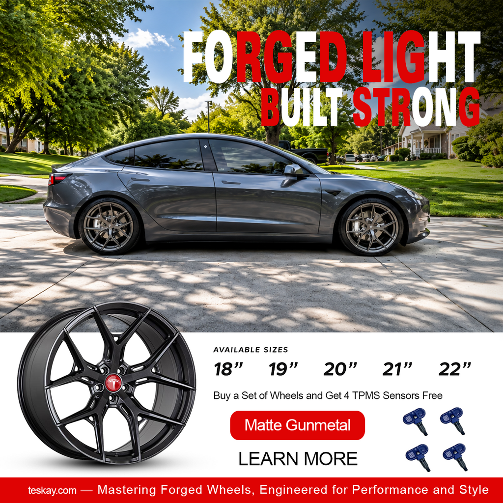 Forged Wheels for Tesla【Style 32(Set of 4)】 Matte Gunmetal