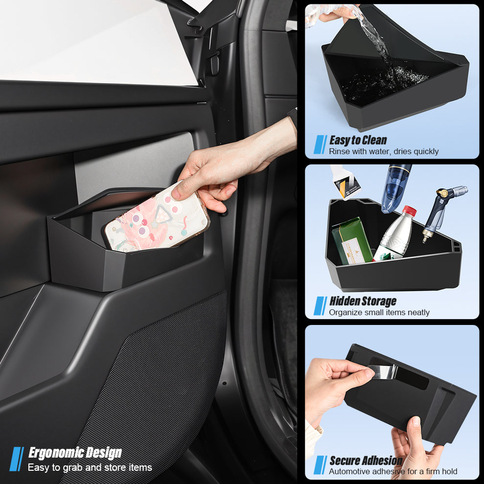 Front Door Silicone Storage Box for Cybertruck