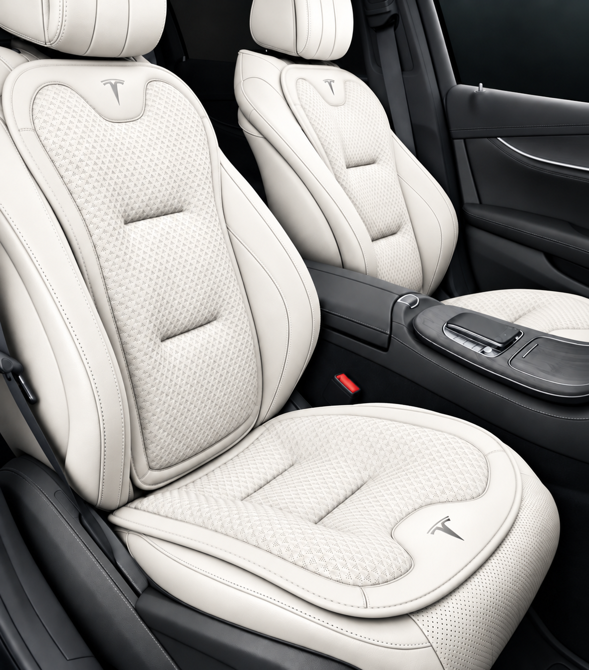 Tesla Model 3/Y/S/X/YL Cooling Ice Silk Seat Cushions – Breathable All-Season