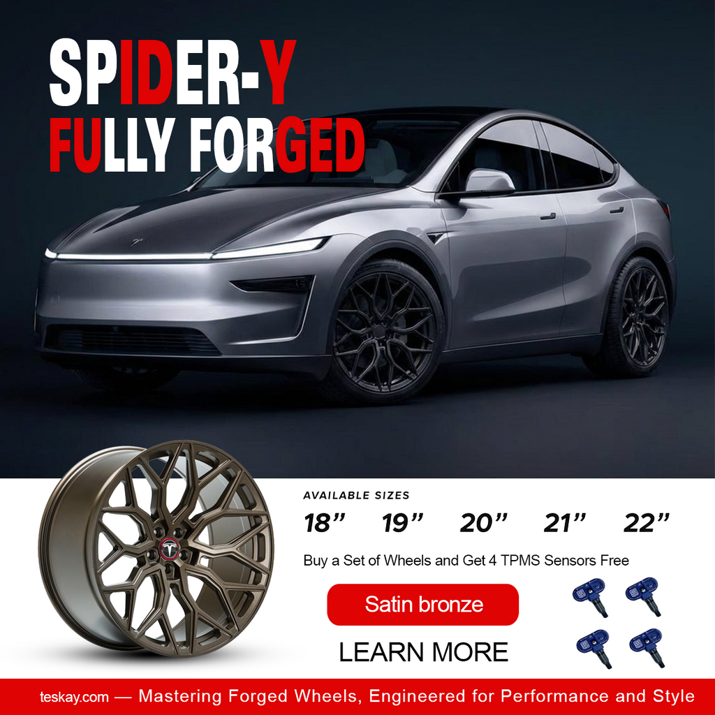 Forged Wheels for Retrofitting Tesla【Style 8(Set of 4)】 Satin bronze