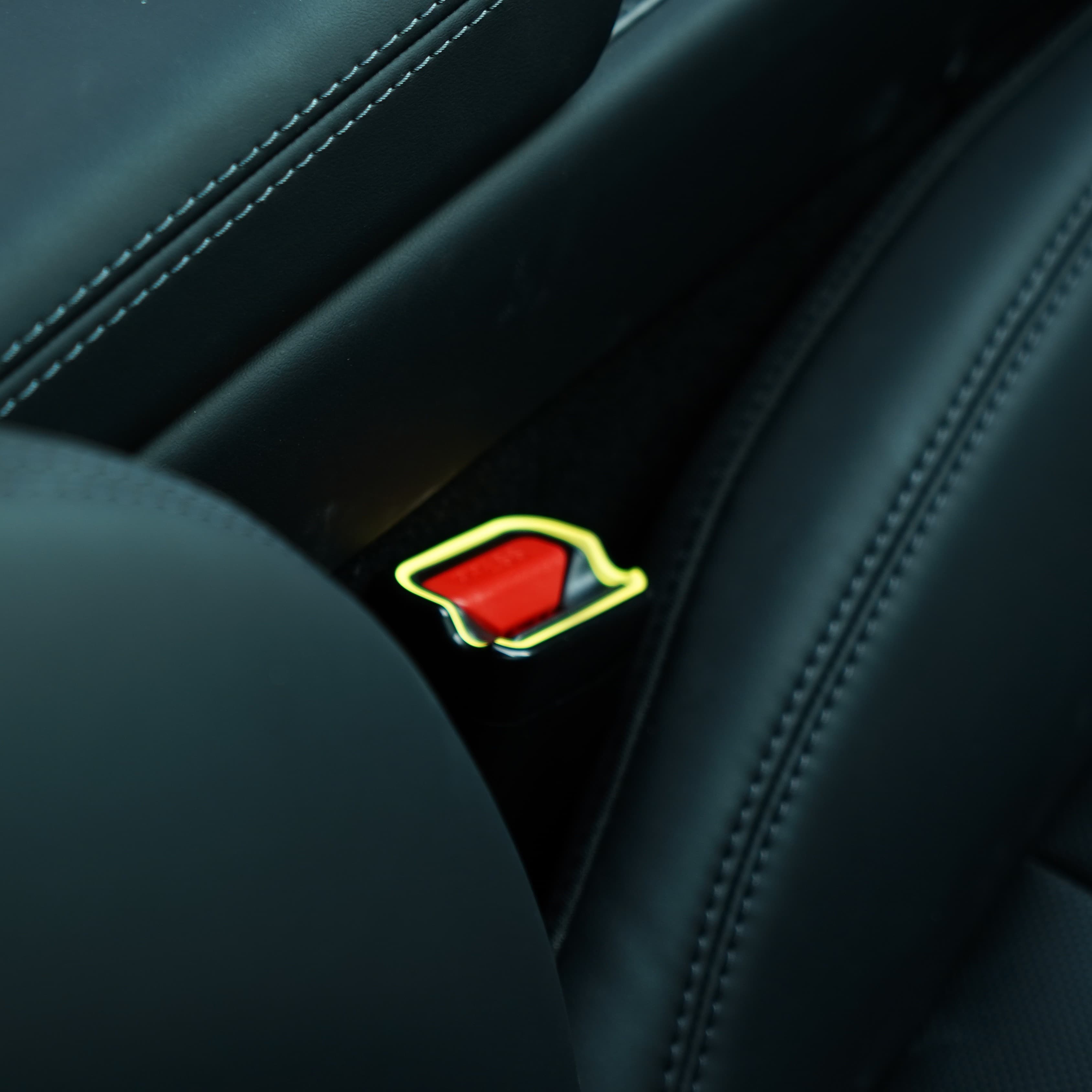 64-Color RGB Seat Belt Buckle Ambient Light Kit for Tesla Model 3 Highland & Model Y Juniper
