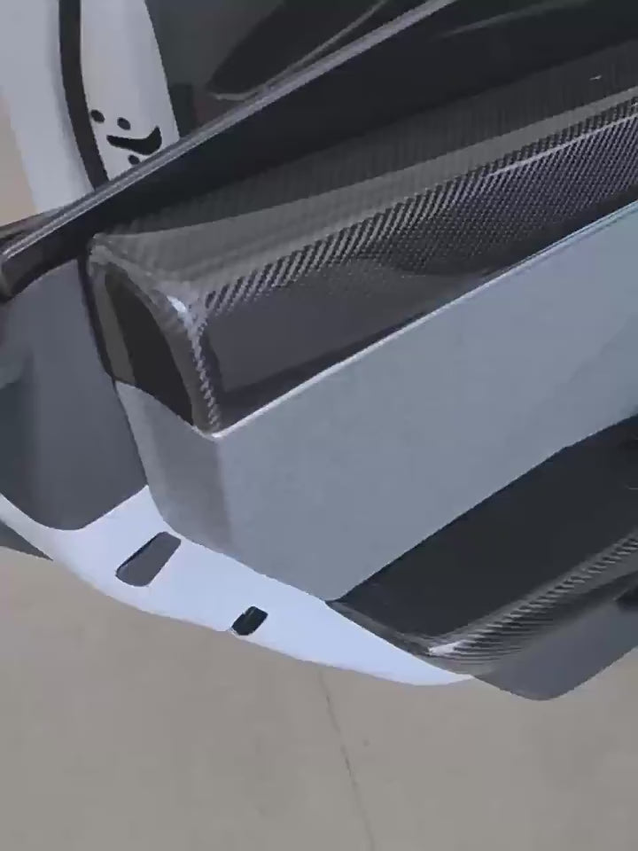 Real Dry Carbon Fiber Upper Door Trim for Model 3 Highland / Model Y Juniper - Teskay