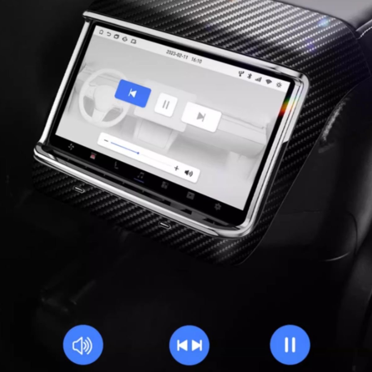 7.2 Inch Rear Android Entertainment Touch Screen Display for Tesla Model Y / 3 - Teskay