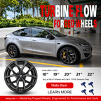 Turbine Flow Forged Wheels for Tesla（4pcs） Matte Black
