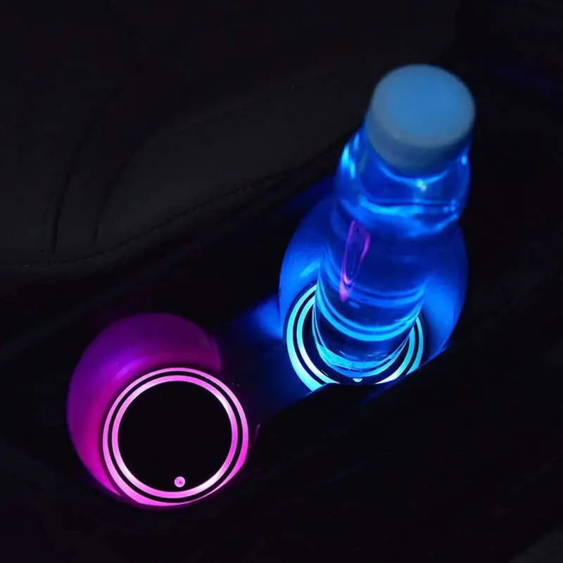 7 Colors LED Car Cup Holder for Tesla Model S/3/X/Y (2/4 Pcs)