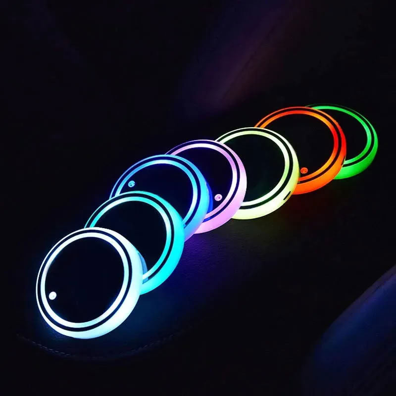 7 Colors LED Car Cup Holder for Tesla Model S/3/X/Y (2/4 Pcs)