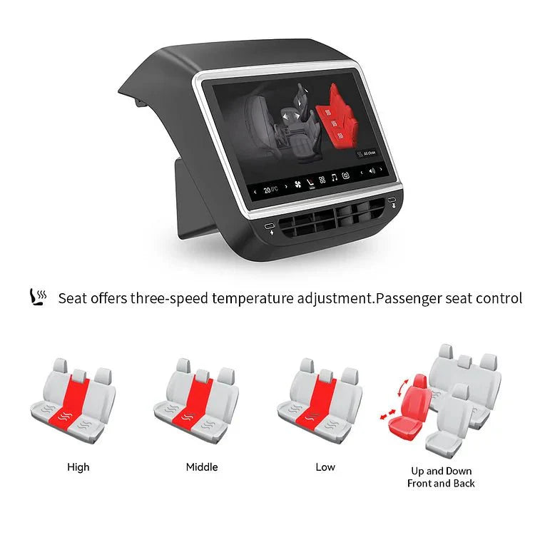 7 Inch Rear Entertainment & Climate Control Screen for Tesla Model Y / 3 - Teskay