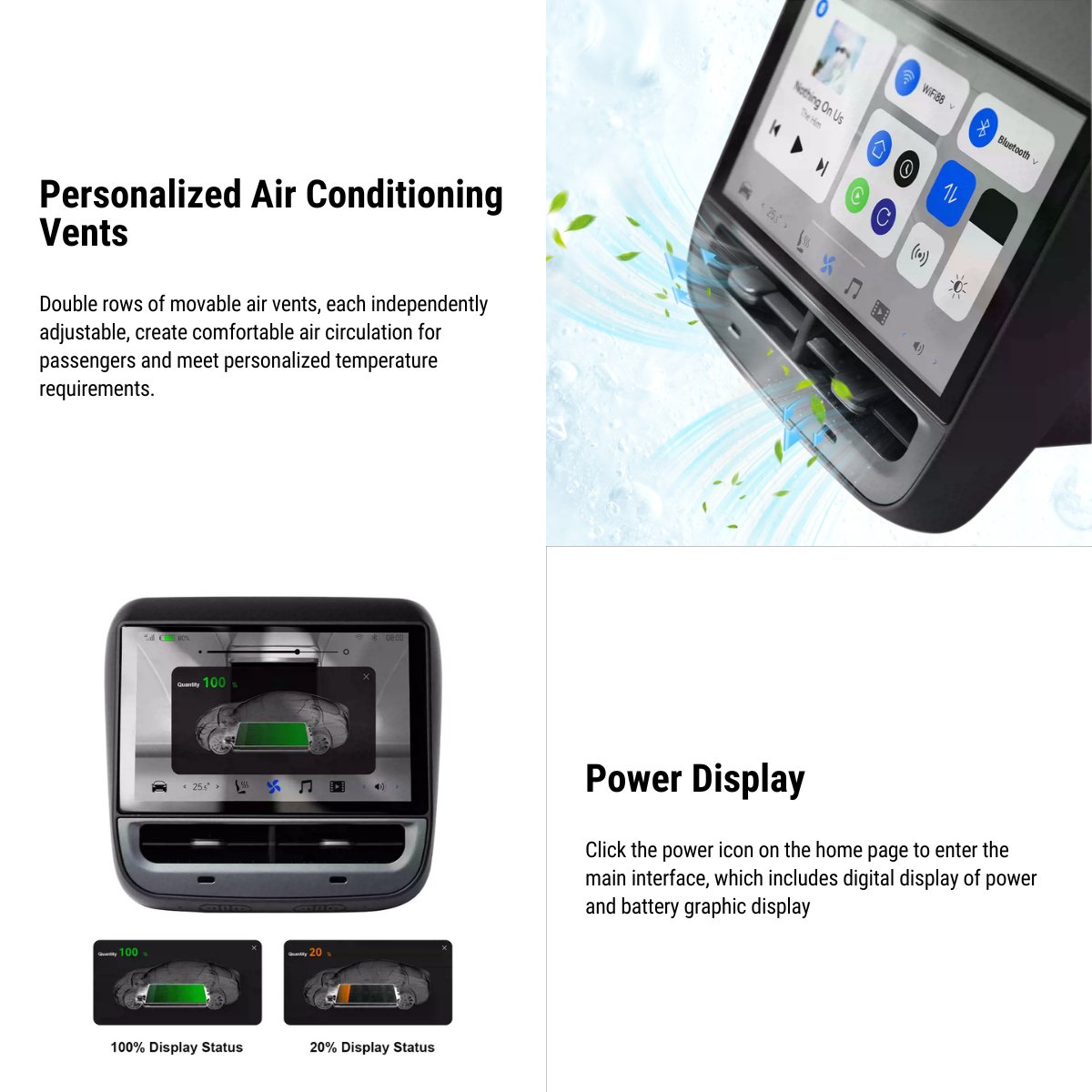 7‘’ Rear Entertainment System for Tesla Model Y / 3 - Teskay