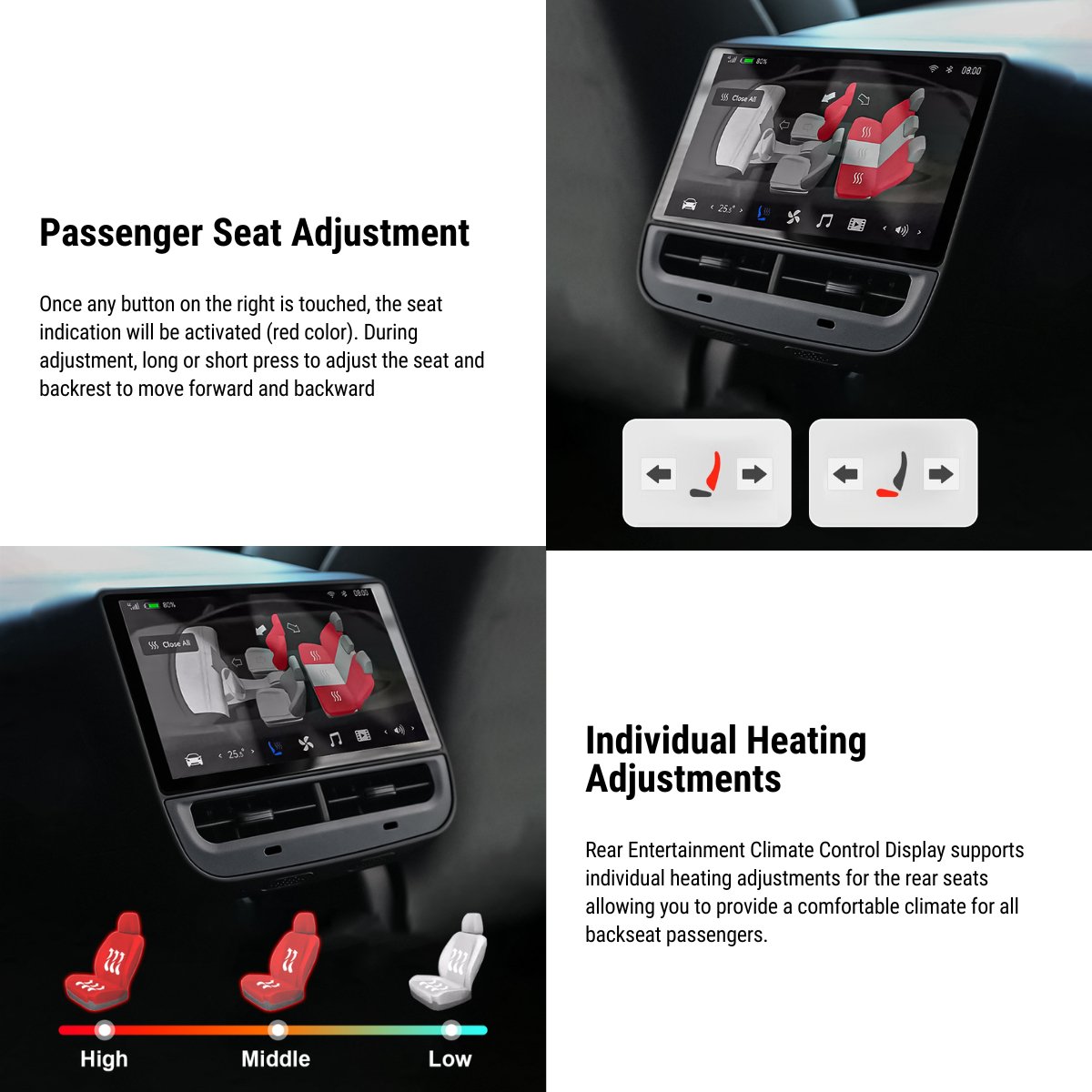 7‘’ Rear Entertainment System for Tesla Model Y / 3 - Teskay