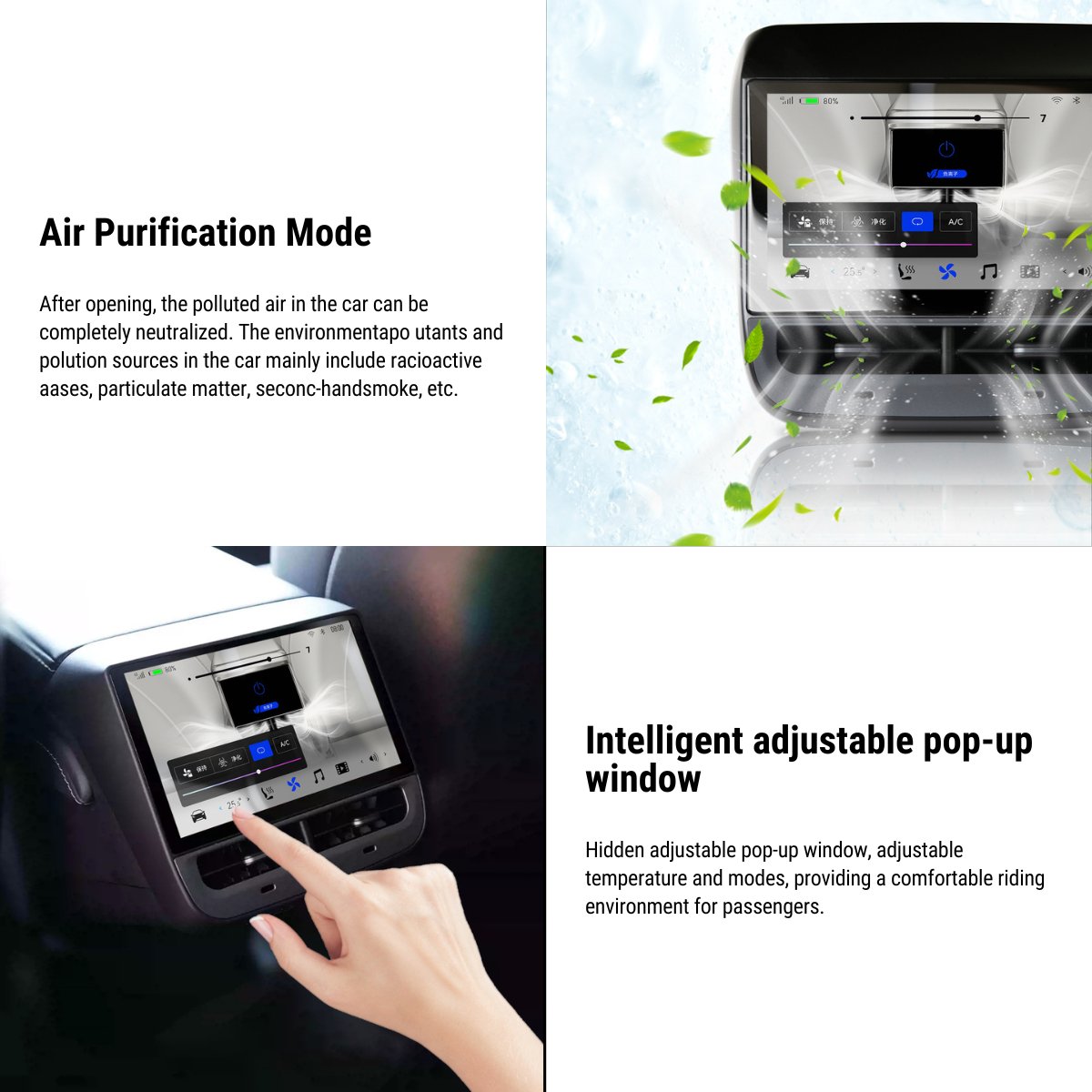 7‘’ Rear Entertainment System for Tesla Model Y / 3 - Teskay