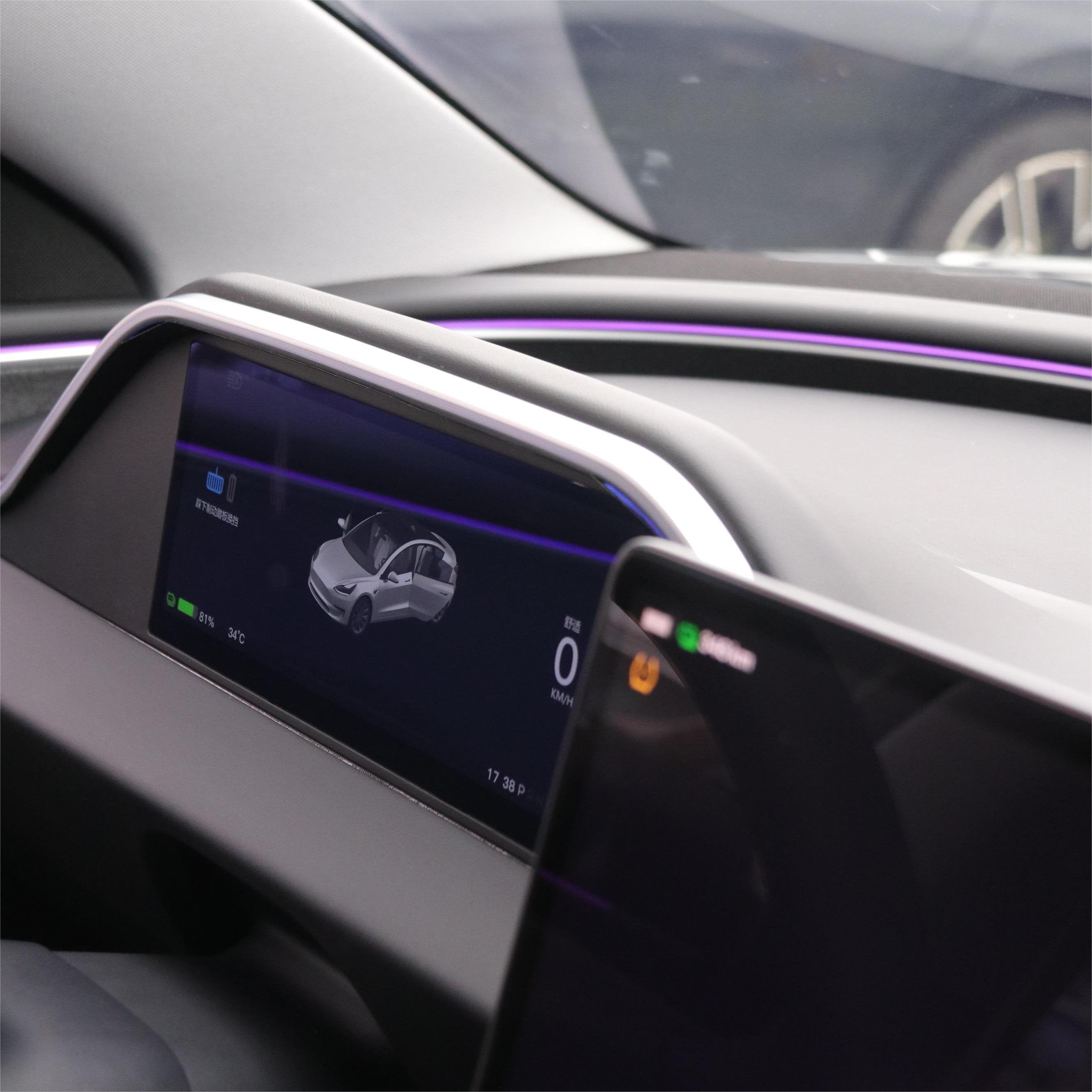 8.9'' Integrated Dashboard Display with Ambient Lighting for Tesla Model 3 / Y - Teskay