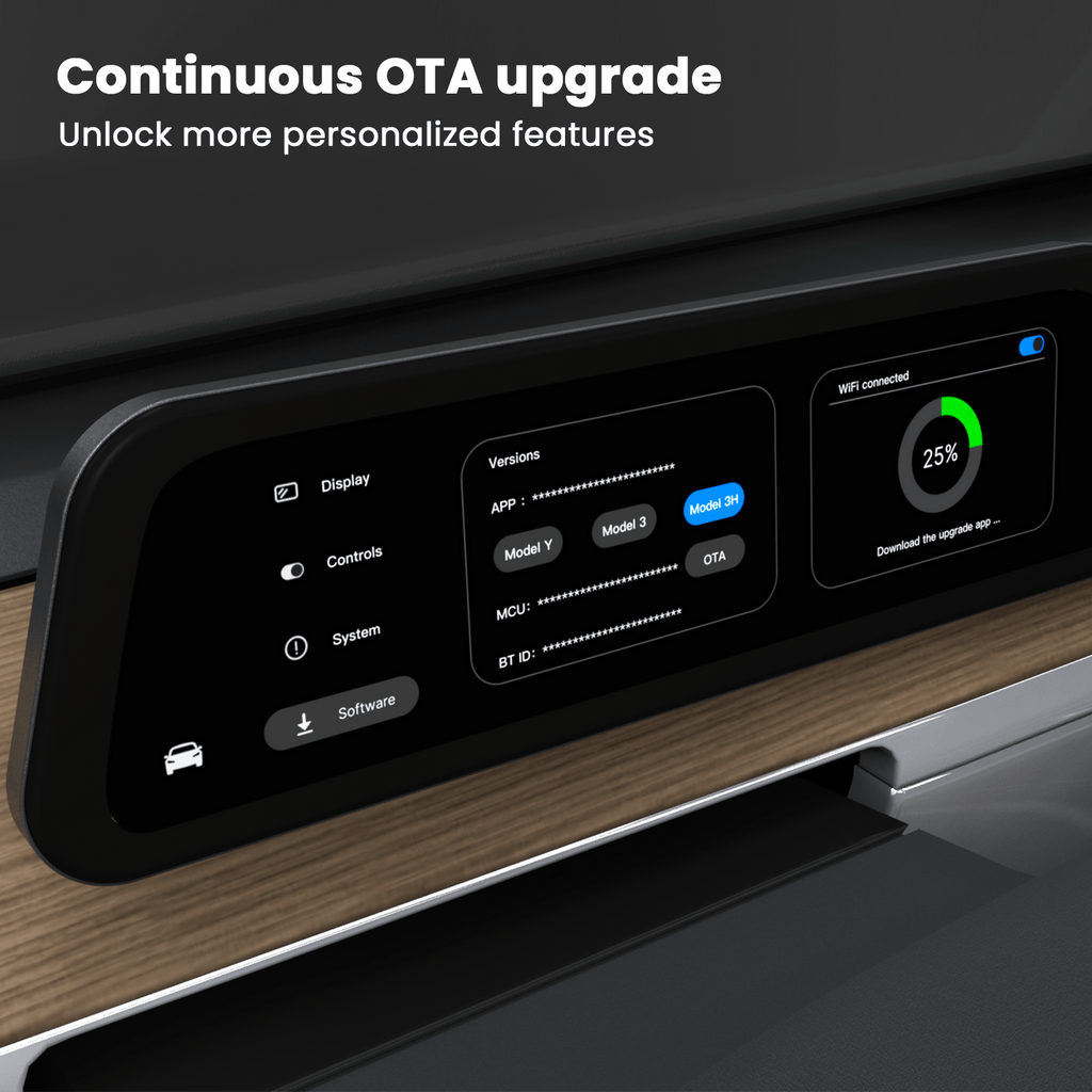 9.6 Inch Instrument Cluster Dashboard Display for Tesla Model 3 / Y - Teskay