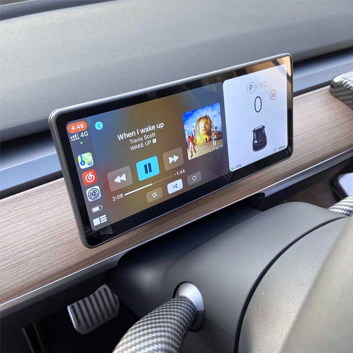 9‘’ Carplay Instrument Dashboard Screen Display for Tesla Model 3 / Y - Teskay