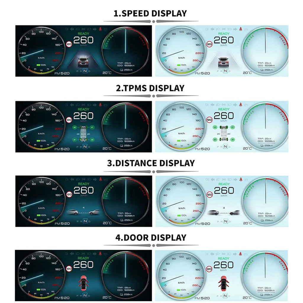 9‘’ Carplay Instrument Dashboard Screen Display for Tesla Model 3 / Y - Teskay