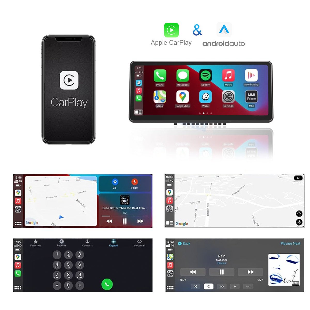9‘’ Carplay Instrument Dashboard Screen Display for Tesla Model 3 / Y - Teskay