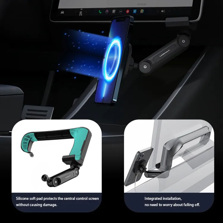 Adjustable Magnetic Wireless Car Charger Holder for Tesla Model 3（2017-2023.10）/ Y（2020-2024）