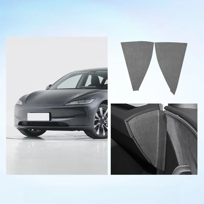 Alcantara Dashboard Side Stickers for Tesla Model 3 Highland