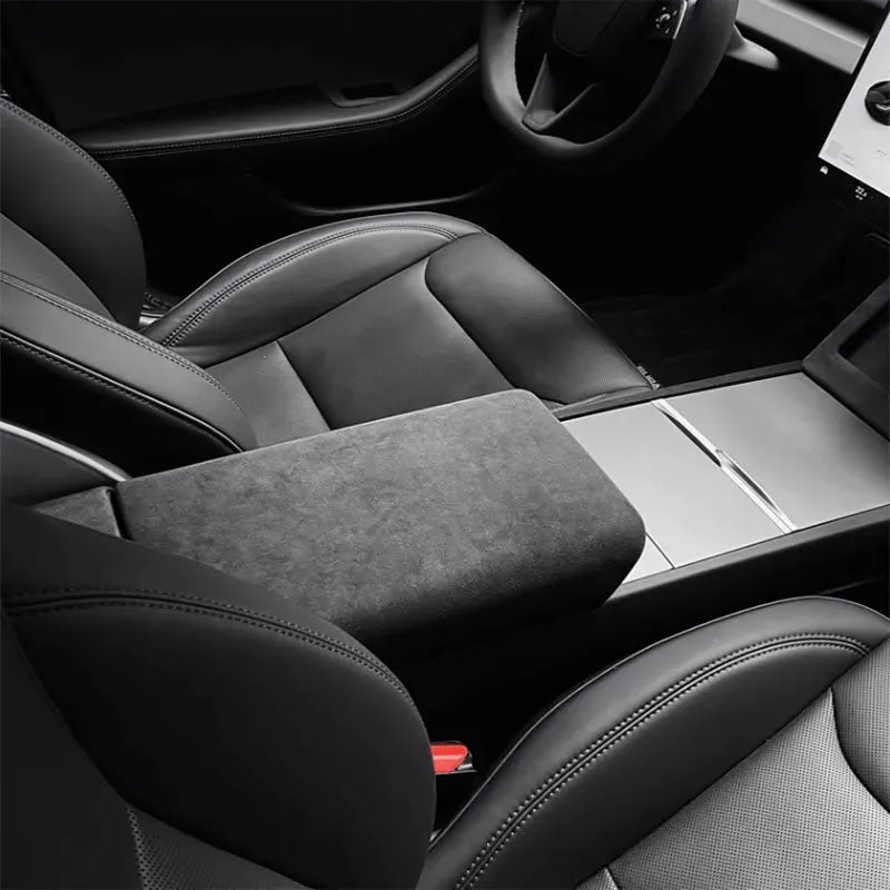Alcantara Armrest Cover for Tesla Model 3 Highland/Model Y Juniper