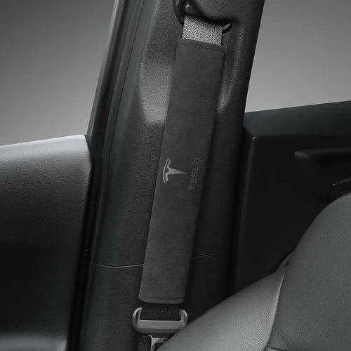 Alcantara Seat Belt Cover For Tesla Model 3/Y/X/S（No Year Limit）