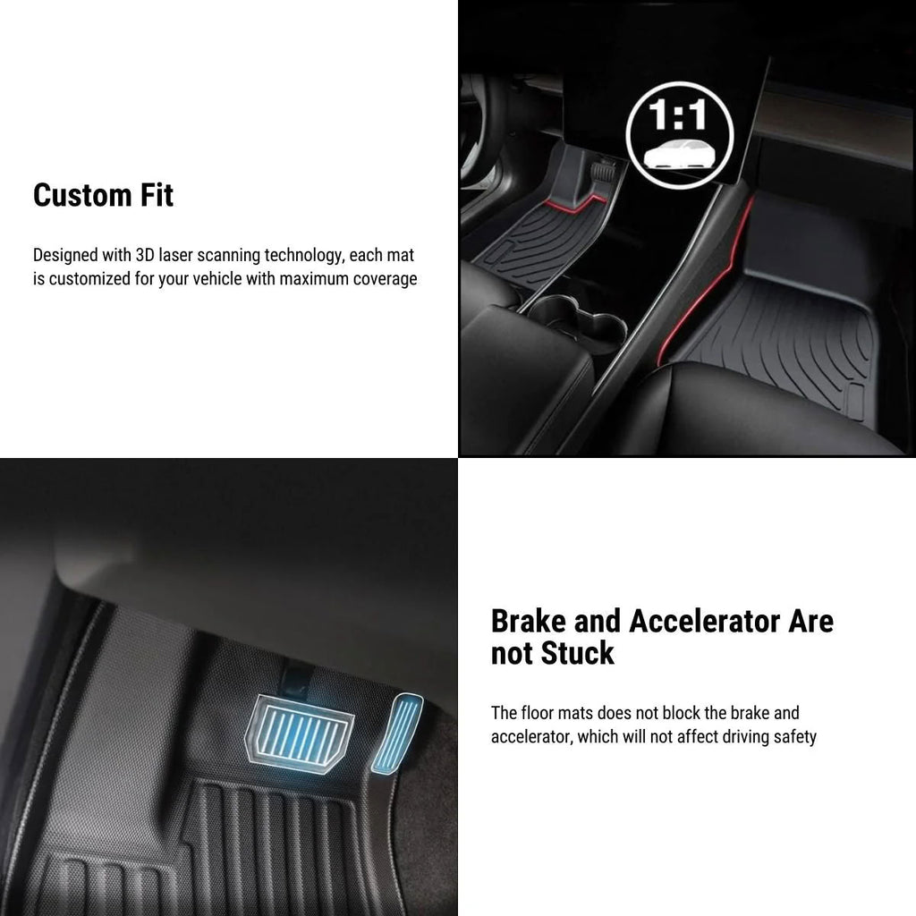 All-Weather Floor Mats for Tesla Model X - teskay