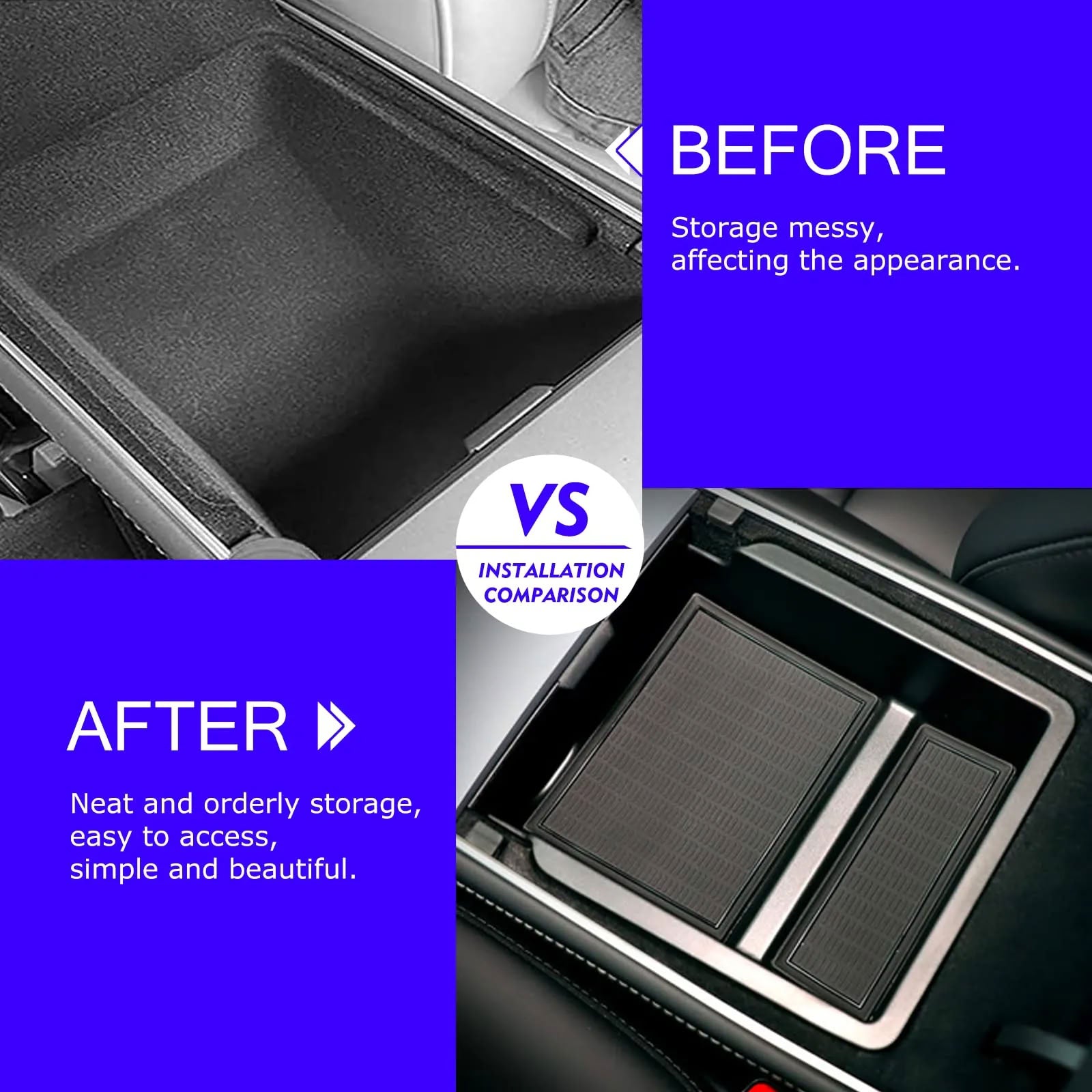 Armrest Box Storage Box For Tesla Model 3/Y（2021-2023）