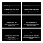 Dashboard RGB Lights with Integrated BSD System for Model 3/Y