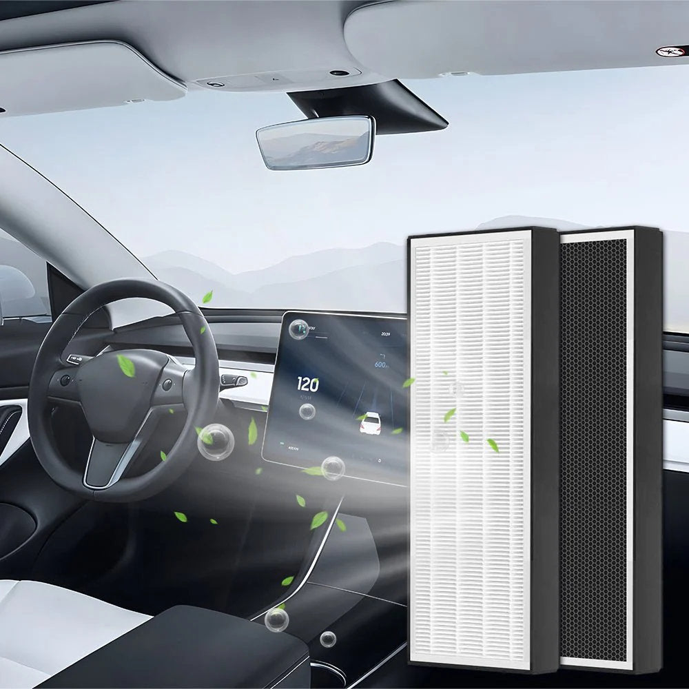 Cabin Air Filter Replacement for Tesla Model Y – HEPA Upper & Lower Set (4PCS)-1