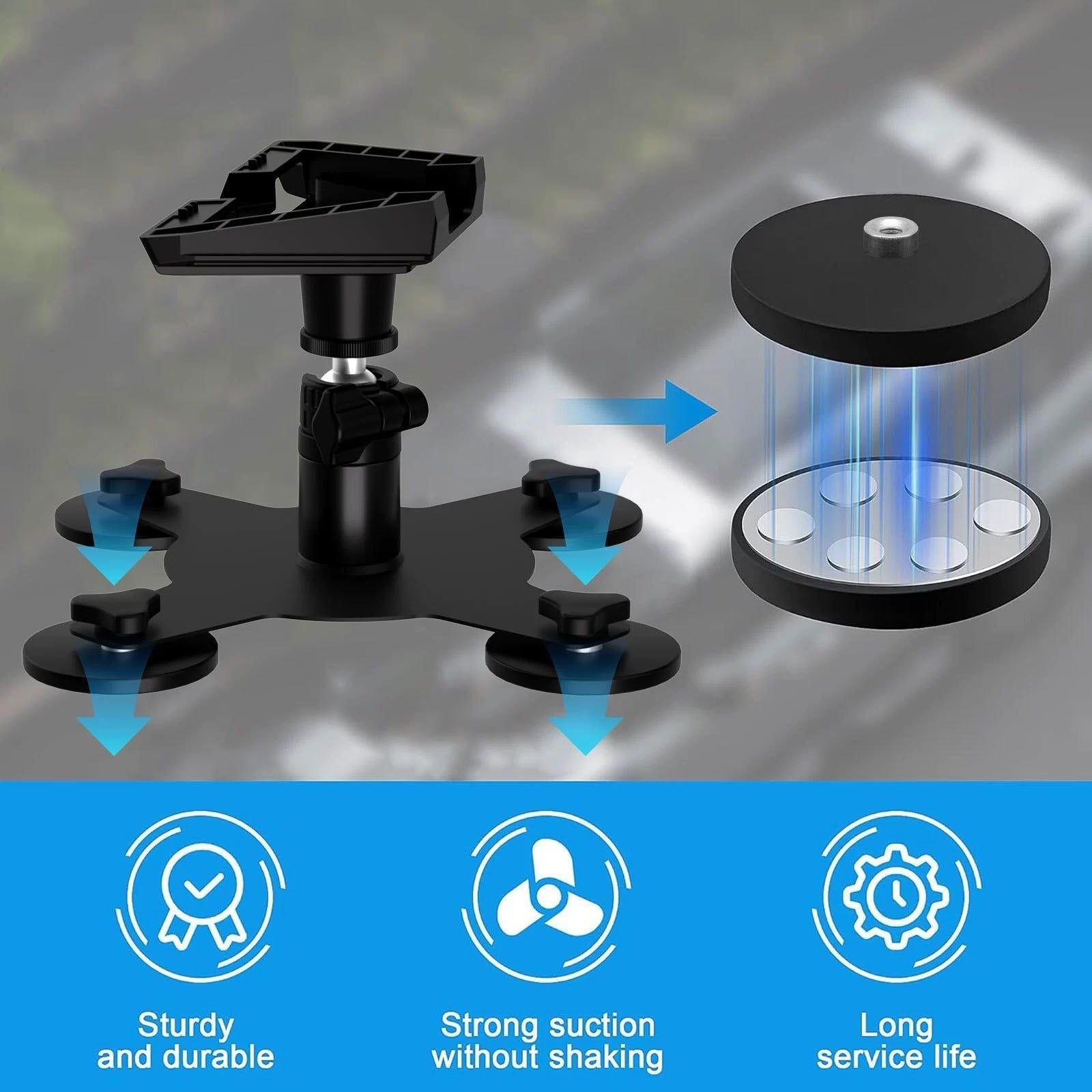 Car Roof Suction Cup Mount for Starlink Mini - Teskay