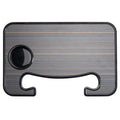 Car Table Tray for Tesla Model 3/Y/X/S Wood Grain Brown