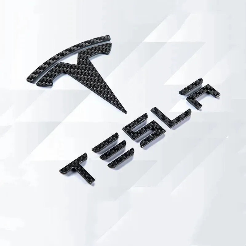 Carbon Fiber Tesla Model 3 / Y Emblem - Real Carbon Fiber