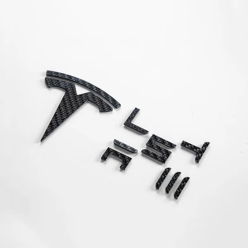 Carbon Fiber Tesla Model 3 / Y Emblem - Real Carbon Fiber