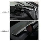 Carbon Fiber Dashboard Snap-On Patch for Tesla Model 3 Highland/Model Y Juniper
