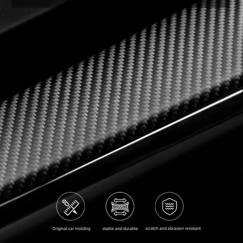 Carbon Fiber Dashboard Snap-On Patch for Tesla Model 3 Highland/Model Y Juniper