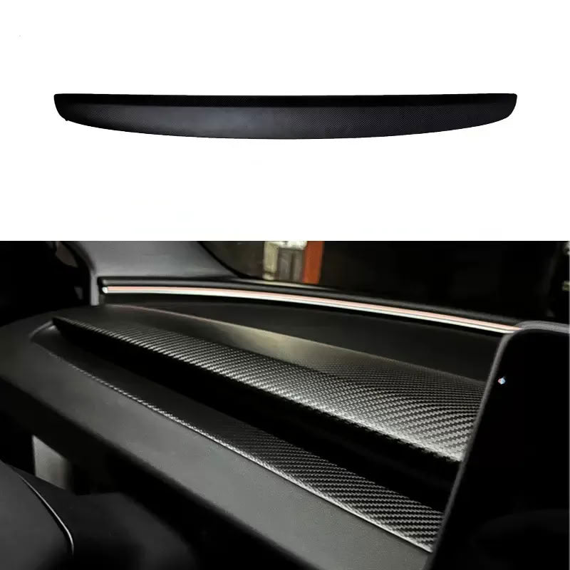 Carbon Fiber Dashboard Snap-On Patch for Tesla Model 3 Highland/Model Y Juniper