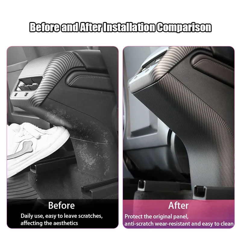 Carbon Fiber Kick Protection Cover for Tesla Model 3/ Model Y