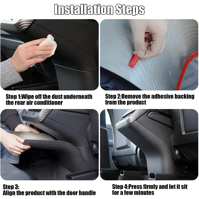 Carbon Fiber Kick Protection Cover for Tesla Model 3/ Model Y