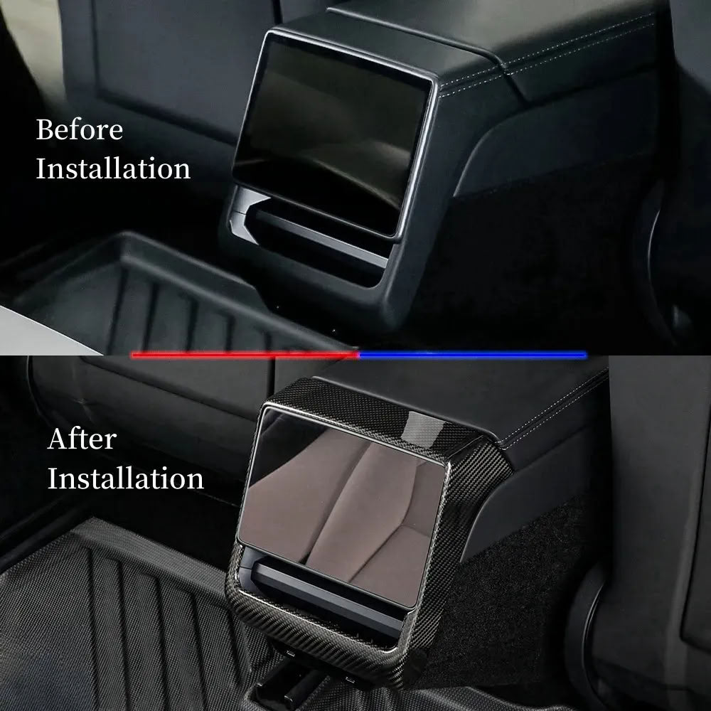Carbon Fiber Rear Seat Vent Cover for Tesla Model 3 Highland/Model Y Juniper