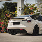 Carbon Fiber Rear Trunk Spoiler for Tesla Model 3 Highland - Teskay