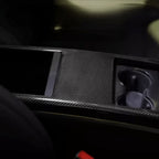 Carbon Fiber Center Console Trim Panel for Tesla Model S/X 2022+